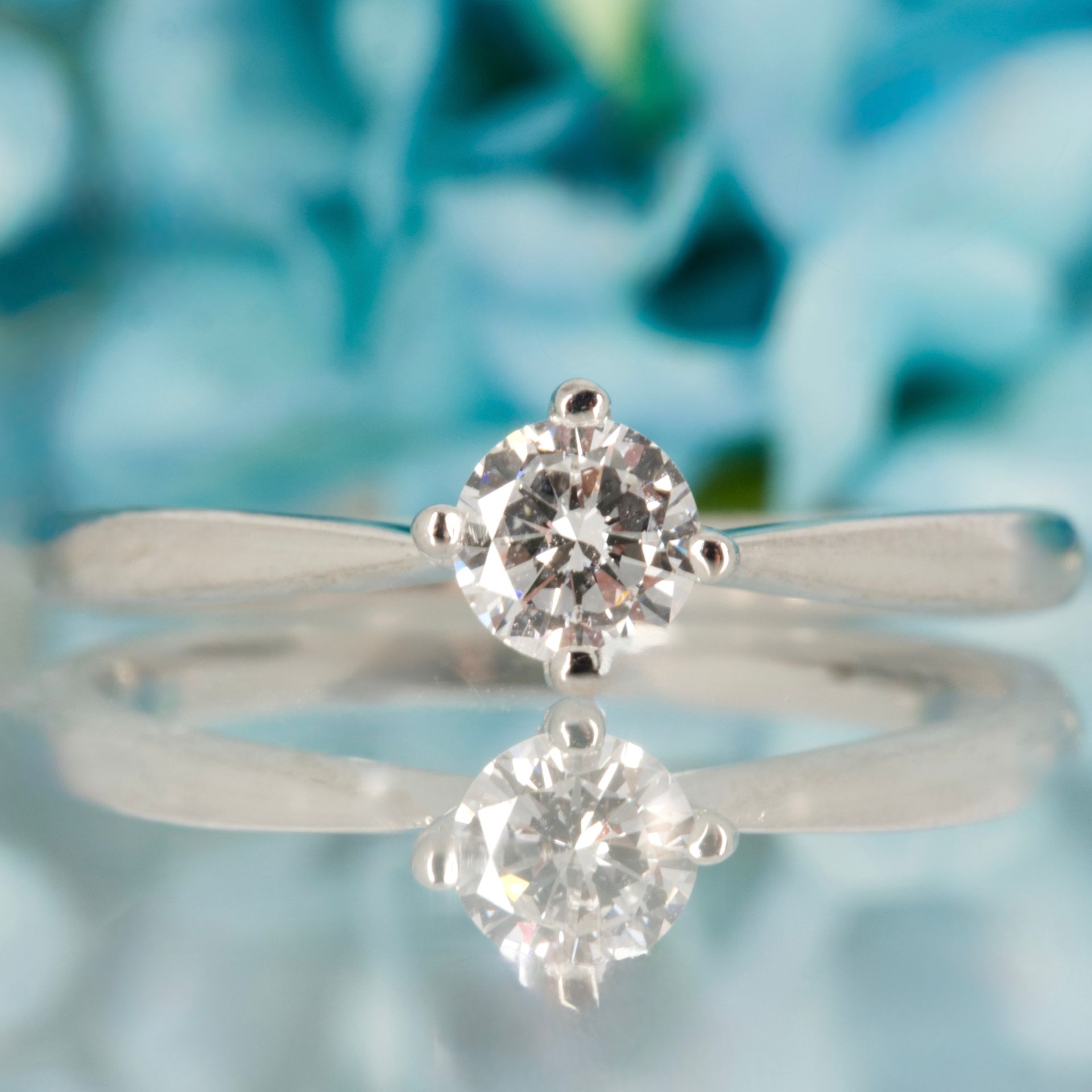 Pre-Loved Platinum 0.30ct Approx Round Brilliant Cut Diamond Solitaire Ring