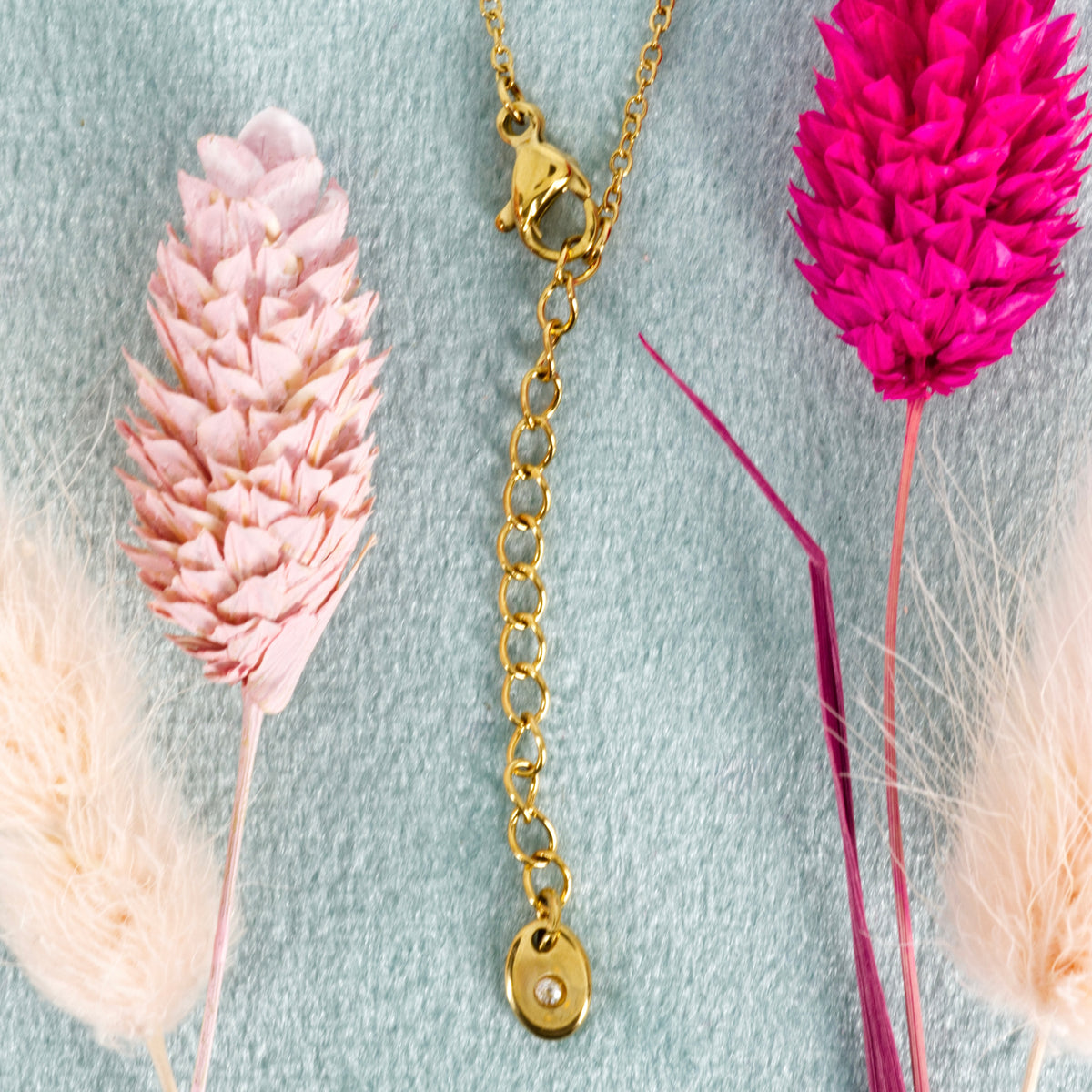 Gold Plated Cubic Zirconia Set Interlocking Circles Necklace