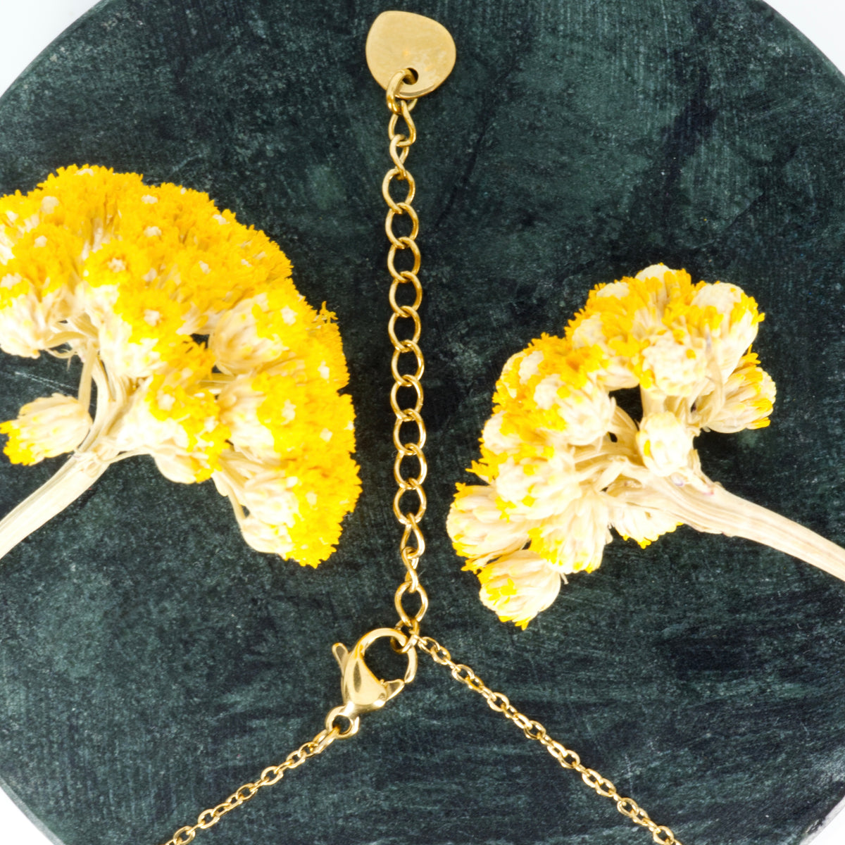 Gold Plated Heart Pendant & Chain