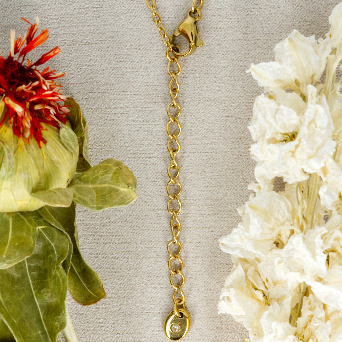 Gold Plated Large Heart Pendant & Chain