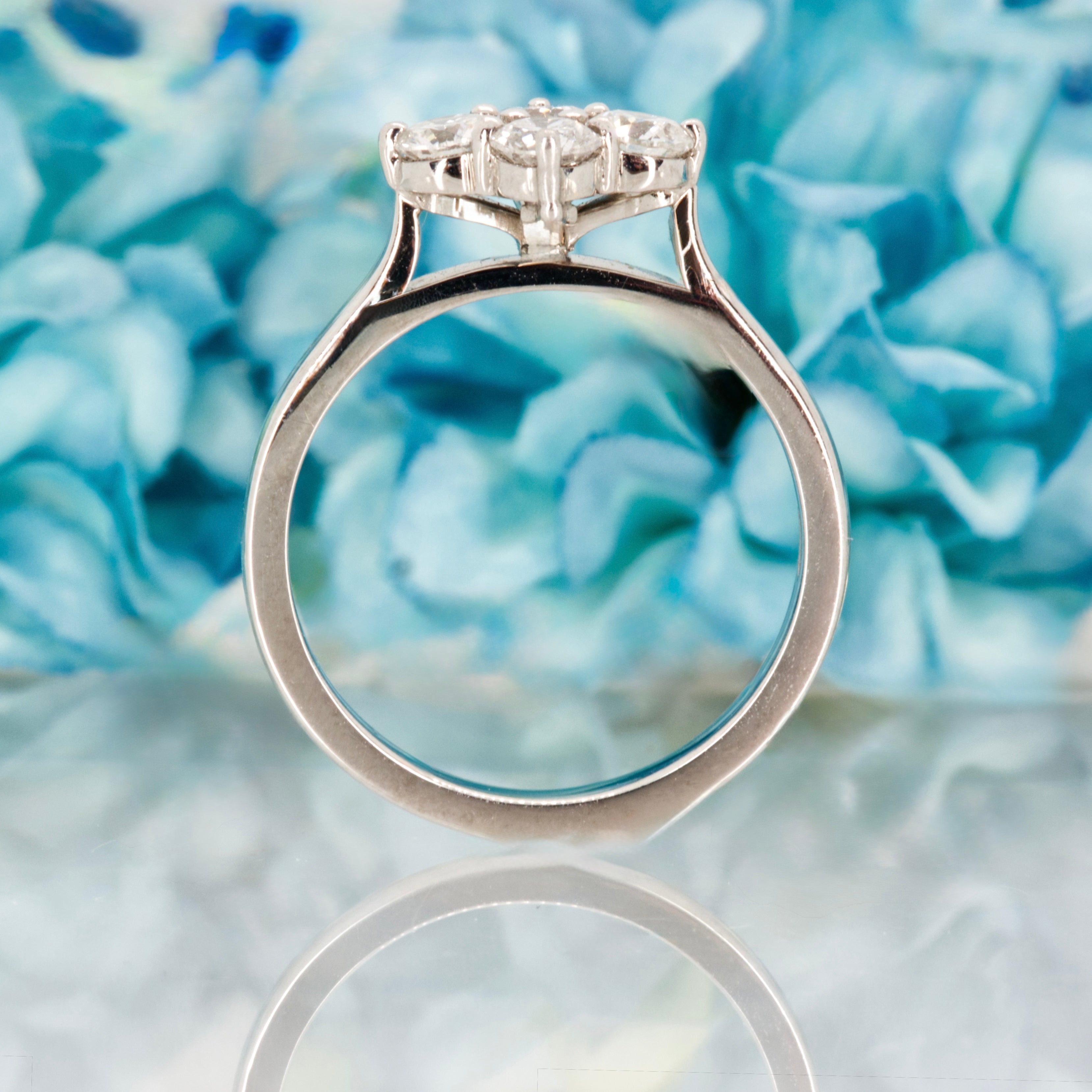 Platinum 0.78ct Round Brilliant Cut Diamond Four-Stone Ring