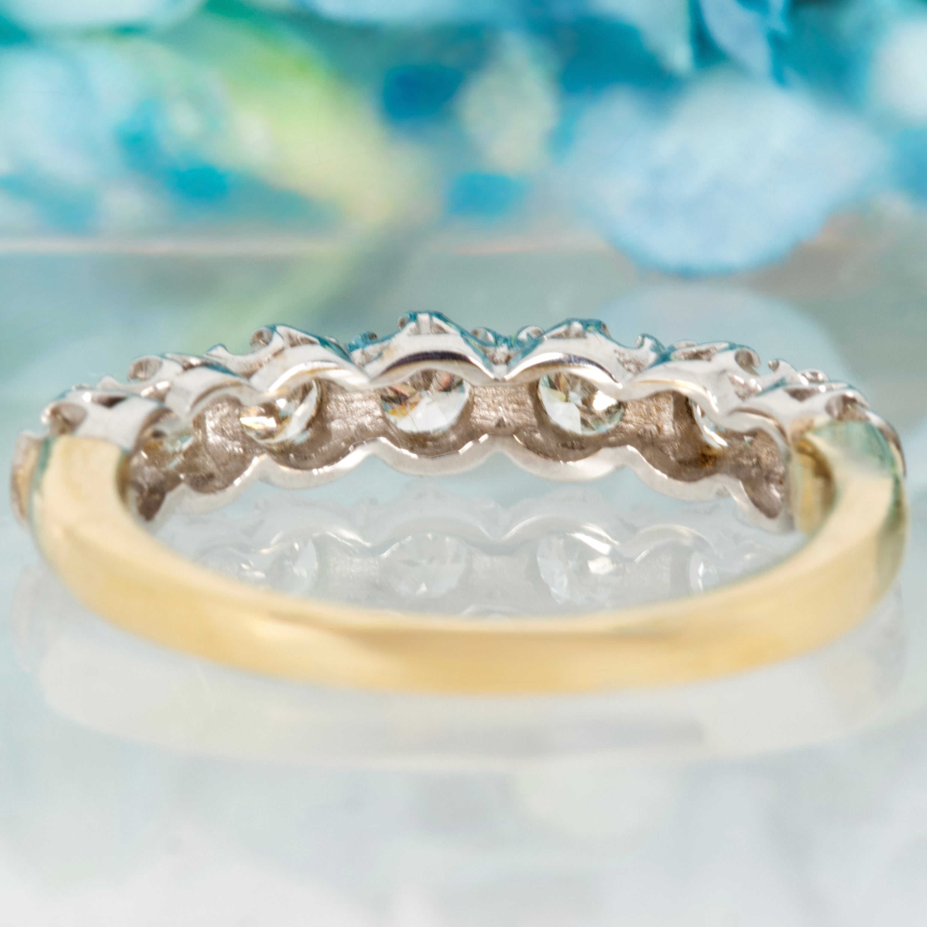 Pre-Loved 18ct Yellow Gold 0.50ct Approx Round Brilliant Cut Diamond Half Eternity Ring