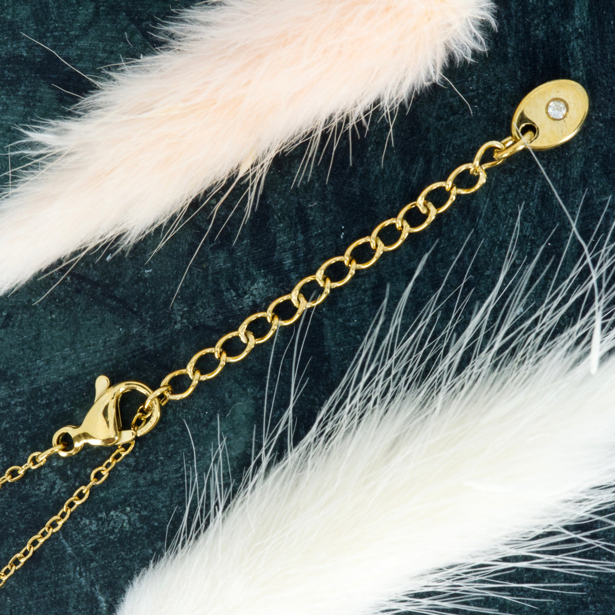 Gold Plated Cubic Zirconia Set Heart Bracelet