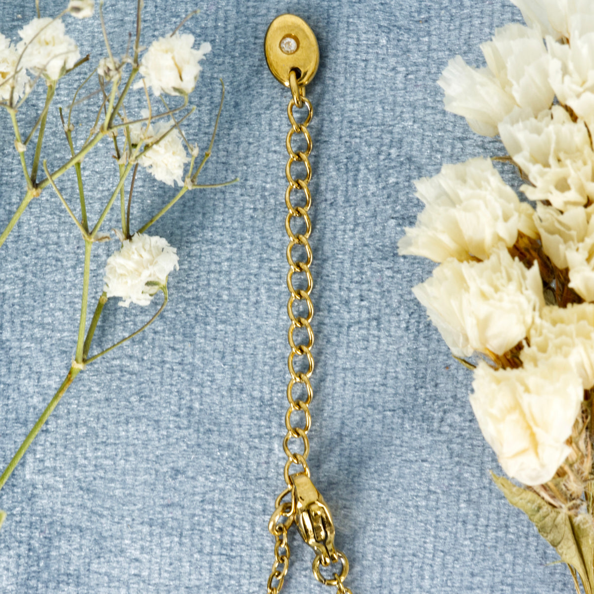 Gold Plated Cubic Zirconia Set Star Pendant & Chain