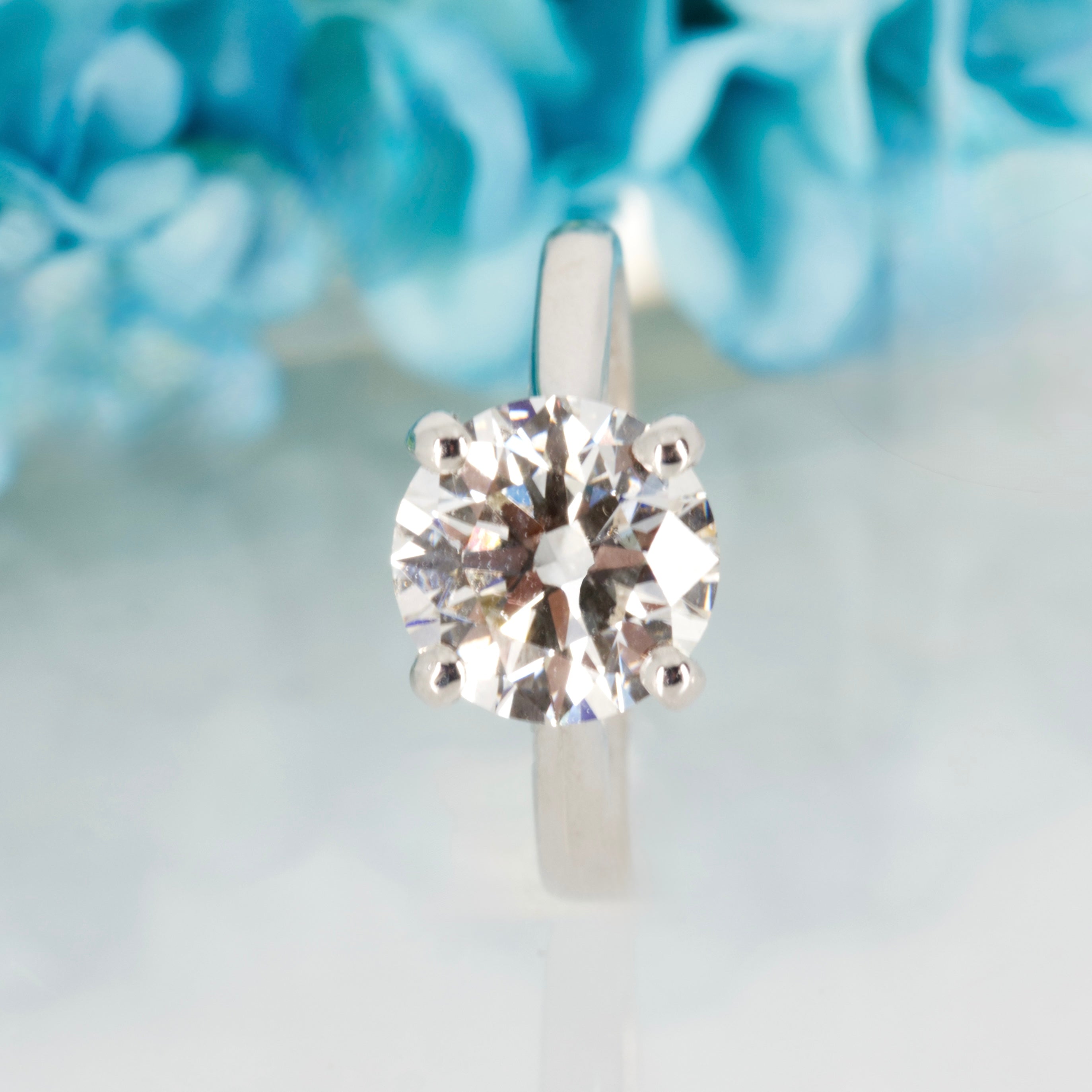 9ct White Gold 3.00ct Round Brilliant Cut Lab Grown Diamond Solitaire Ring